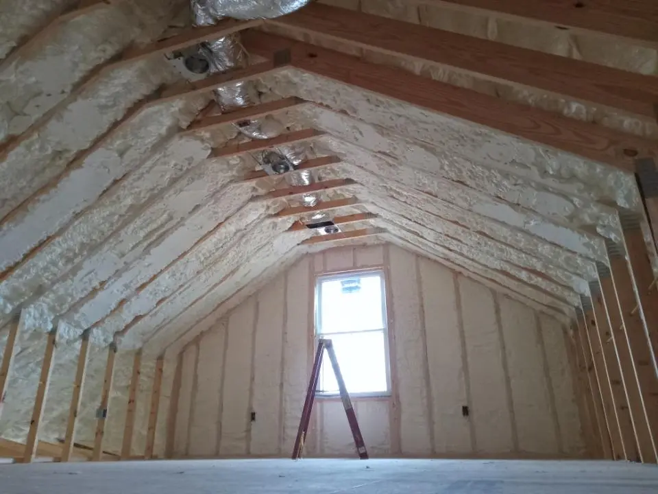 Spray foam roofing application for Crawl Space Insulation project in Wood-Ridge
